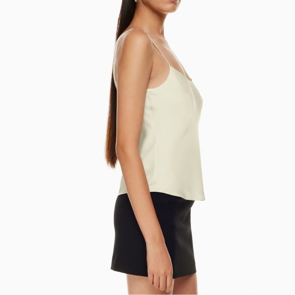 Aritzia Babaton Capa Satin Cami in Birch